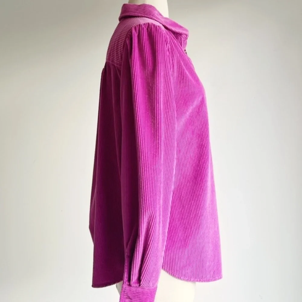 Magenta Button-Up Shirt - Picture 4 of 6